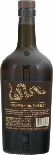 James E Pepper 100 Proof Bourbon Perspective: back