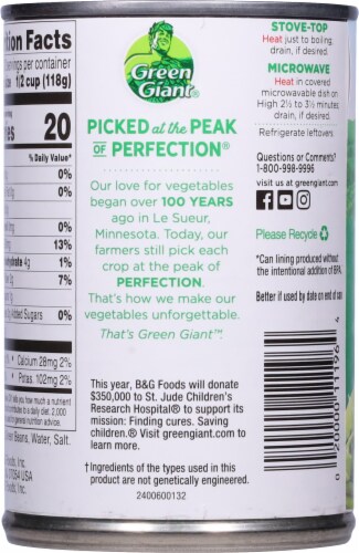 Green Giant® French Style Green Beans Perspective: back