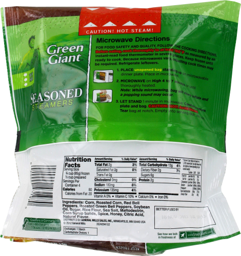 Green Giant Seasoned Roasted Sweet Corn Perspective: back