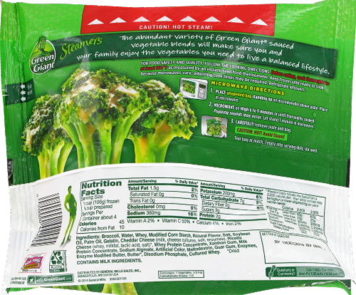 Green Giant Valley Fresh Steamers Broccoli & Cheese Sauce Perspective: back