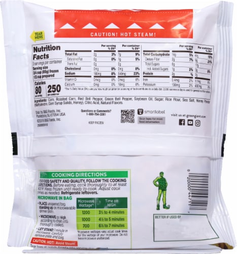 Green Giant® Simply Steam™ Frozen Seasoned Honey Roasted Sweet Corn Perspective: back