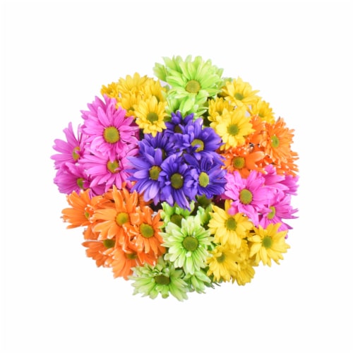 Crazy Daisy Flower Bouquet Perspective: back