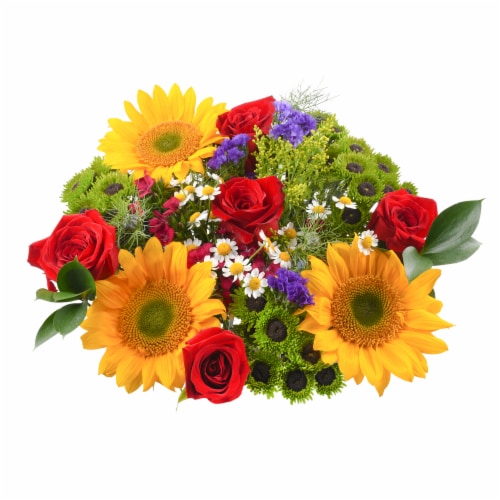 Mom's Garden Fresh Flower Bouquet Perspective: back