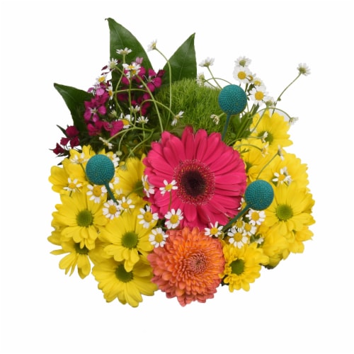 Boho Blooms Sunshine Bouquet Perspective: back
