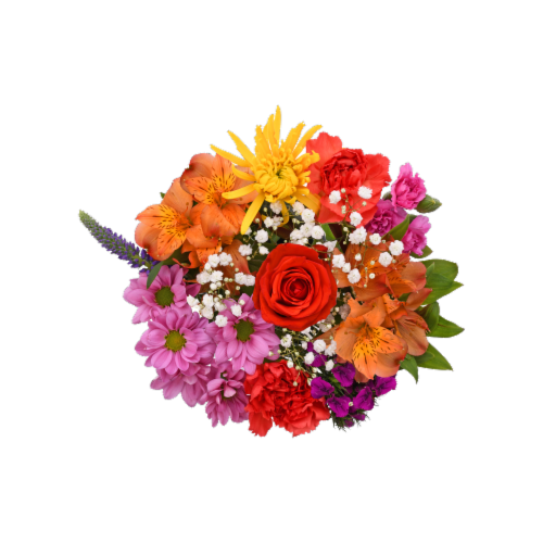 January Jubilee Fresh Flower Bouquet Perspective: back