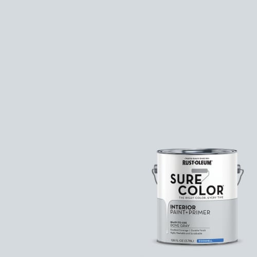 Rust-Oleum® Sure Color® Interior Wall Paint - Dove Gray Perspective: back