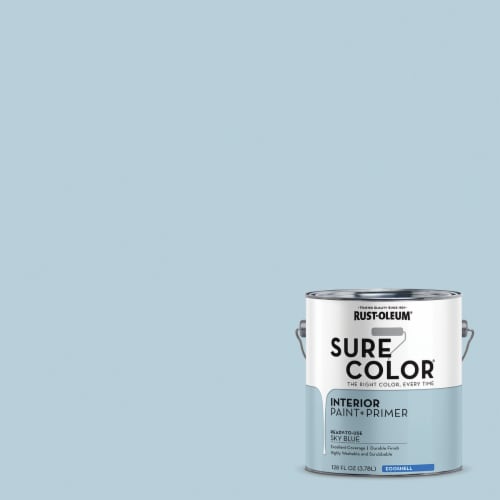 Rust-Oleum® Sure Color® Interior Wall Paint - Sky Blue Perspective: back