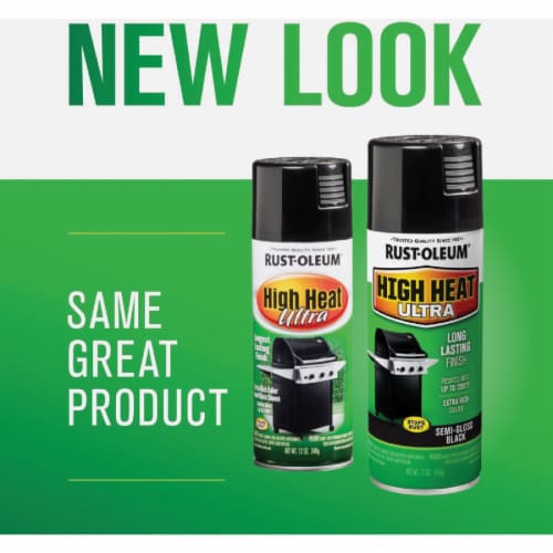 Rust-Oleum® Ultra High Heat Spray Paint - Black Perspective: back