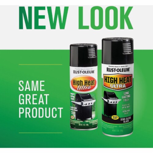 Rust-Oleum® Ultra High Heat Spray Paint - Black Perspective: back
