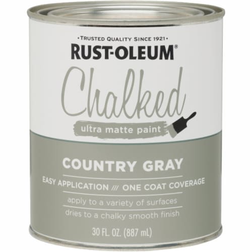 Rust-Oleum® Chalked Ultra Matte Paint - Country Gray Perspective: back