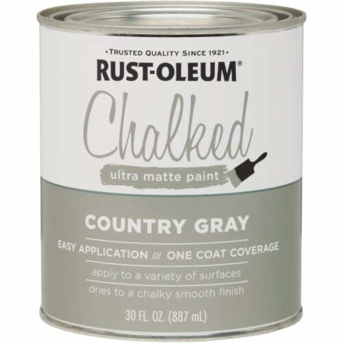 Rust-Oleum® Chalked Ultra Matte Paint - Country Gray Perspective: back