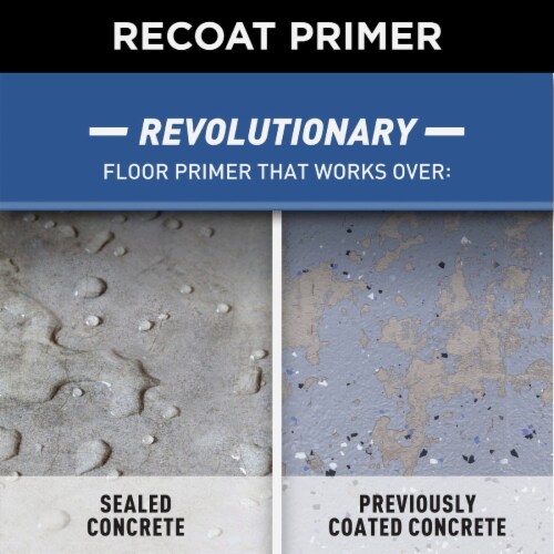 Rust Oleum Garage Concrete Recoat Floor Primer Semi Transparent Gray Gal 1 QFC
