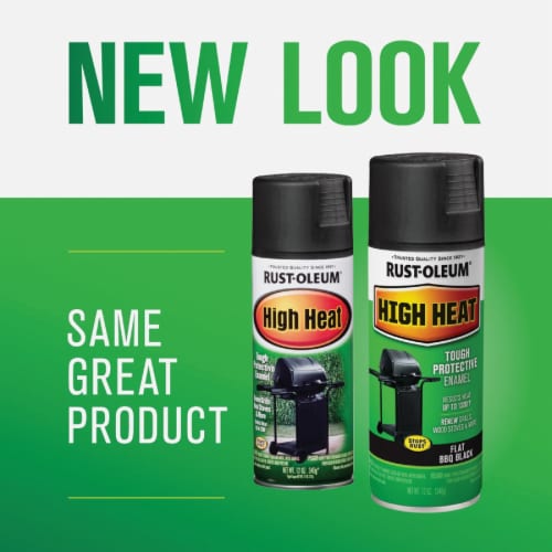 Rust-Oleum® High Heat Spray Paint - Black Perspective: back