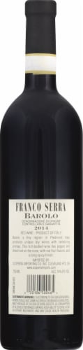 Franco Serra Barolo Red Wine Perspective: back
