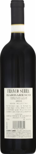 Franco Serra Barbaresco Red Wine Perspective: back