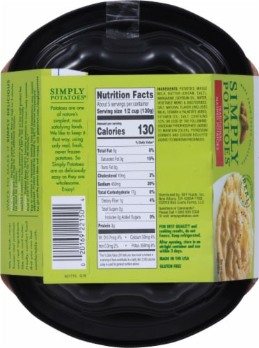 Simply Potatoes® Traditional Mashed Potatoes Perspective: back