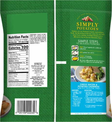 Simply Potatoes® Diced Potatoes with Onion Perspective: back