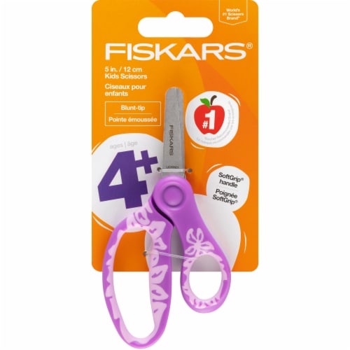 Fiskars Kids Scissors, 5, Blunt, School Supplies for Kids 4+