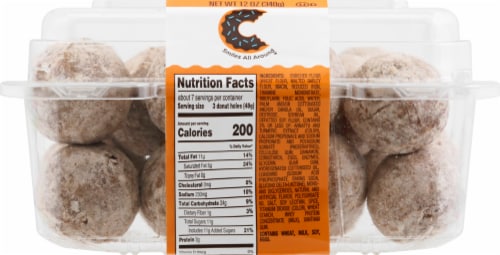 Clyde's® Donuts Cinnamon Lil' Smiles Donuts Perspective: back