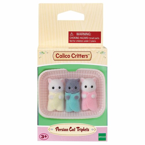 Calico Critters® Persian Cat Triplets Figure Playset Perspective: back