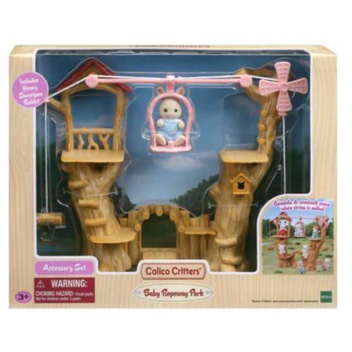 Calico Critters® Baby Ropeway Park Set Perspective: back