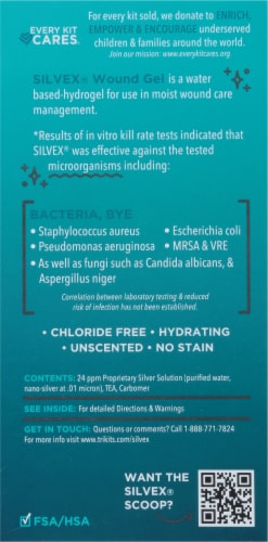 Silvex® First Aid Wound Gel Perspective: back