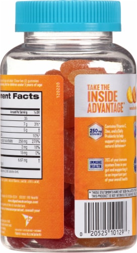 Schiff® Digestive Advantage Probiotics Advanced + Immune Health Gummies Perspective: back