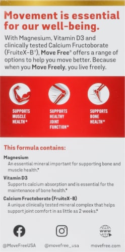 Move Free® Ultra Move Muscle Joint Bone Easy Dissolve Capsules Dietary Supplement Perspective: back