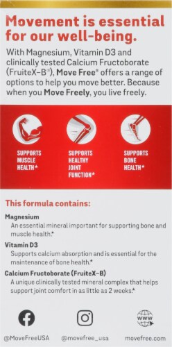Move Free® Ultra Move Muscle Joint Bone Easy Dissolve Capsules Dietary Supplement Perspective: back