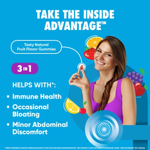 Digestive Advantage Daily Probiotic Digestive Gummies Perspective: back
