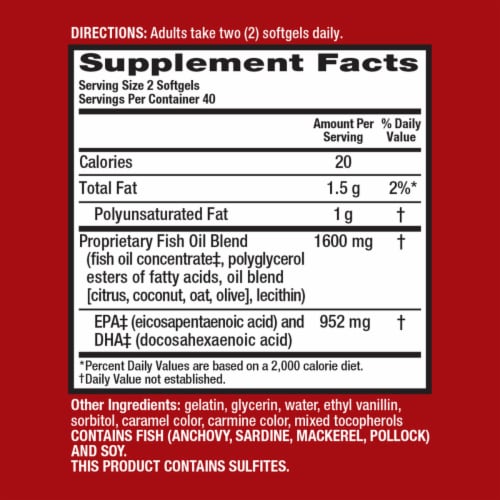 Schiff MegaRed Advanced Absorption Omega-3s Softgels 800mg Perspective: back
