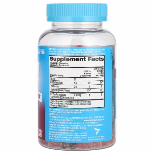 Schiff® Digestive Advantage® Superfruit Blend Daily Probiotic Gummies Perspective: back