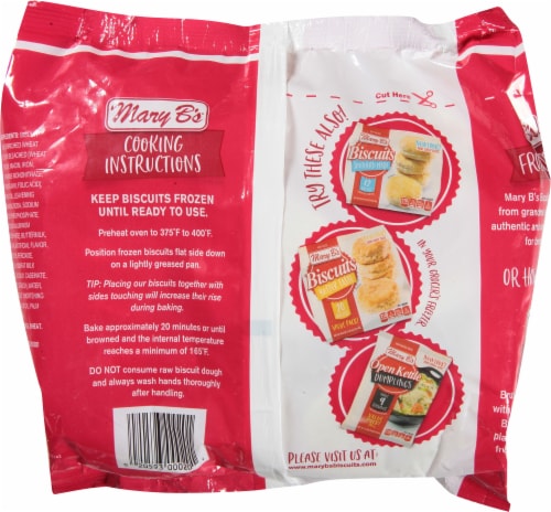 Mary B's® Butter Frozen Biscuits Perspective: back