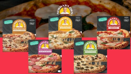Newman's Own® Stone-Fired Crust Spinaci & Formaggi Frozen Pizza Perspective: back