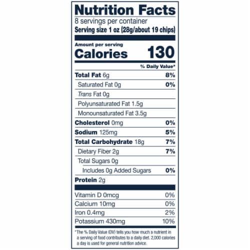 Cape Cod Potato Chips Less Fat Original Kettle Chips Perspective: back