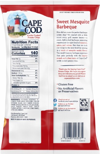 Cape Cod® Sweet Mesquite Barbeque Kettle Cooked Potato Chips Party Size Perspective: back