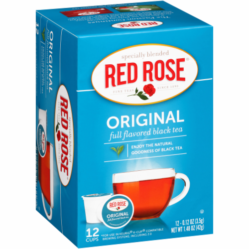 Red Rose Original Black Tea Single Serve Cups Perspective: back