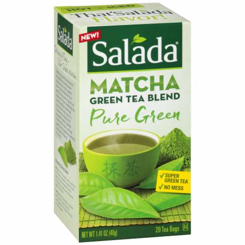Salada Matcha Pure Green Blend Tea Bags Perspective: back