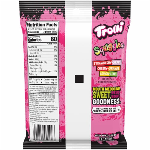 Trolli Squiggles Gummi Candy Perspective: back