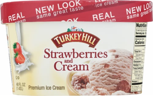 Turkey Hill® Strawberries and Cream Ice Cream Perspective: back