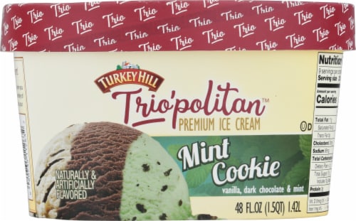 Turkey Hill® Trio'politan® Mint Cookie Ice Cream Perspective: back