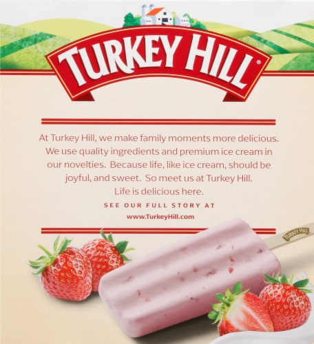 Turkey Hill® Strawberry Fruit & Cream Bars Perspective: back