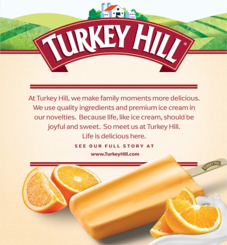 Turkey Hill® Orange Fruit & Cream Bars Perspective: back
