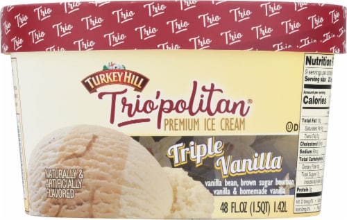 Turkey Hill® Trio'politan® Triple Vanilla Ice Cream Perspective: back