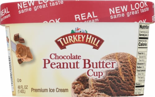 Turkey Hill® Chocolate Peanut Butter Cup Ice Cream Perspective: back