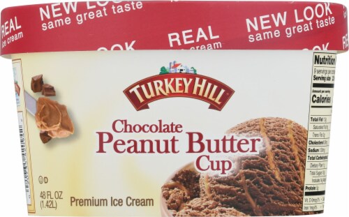 Turkey Hill® Chocolate Peanut Butter Cup Ice Cream Perspective: back