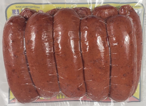 Far West Meats Smoked Louisiana Hot Links Perspective: back