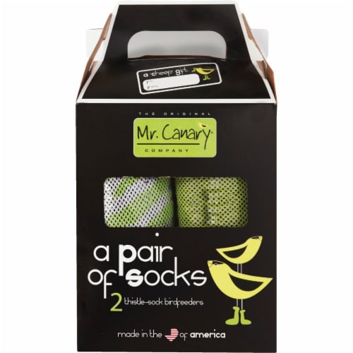 Mr. Canary Thistle-Sock Birdfeeders - 2 pack Perspective: back