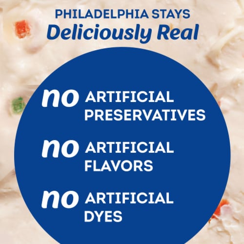 Philadelphia Garden Vegetable Cream Cheese Spread Perspective: back