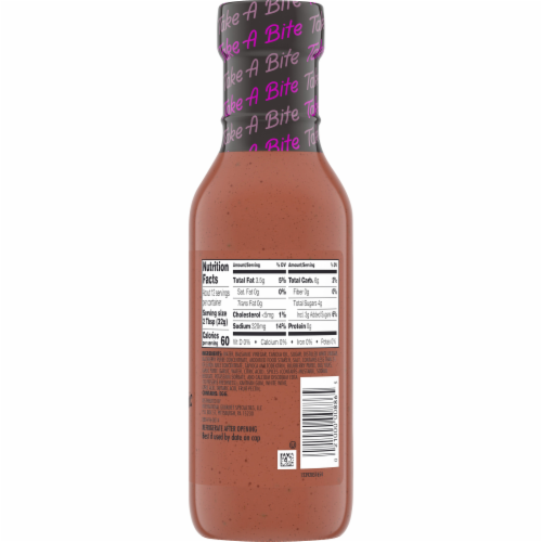 Bitten Creamy Blackberry Balsamic Dressing with Real Fruit Perspective: back